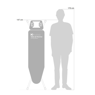 Deska do prasowania Rolser K-UNO Black Tube Lido-Blanco/Negro - 3