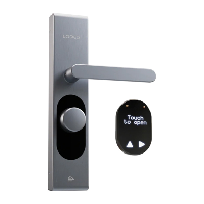  LOQED Touch Smart Lock Wi-Fi, BT Door Lock (Silver)