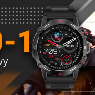 Smartwatch VELTORI VT110-1 Czarny Pasek Silikonowy - 5