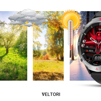 Smartwatch VELTORI VT110-1 Czarny Pasek Silikonowy - 16