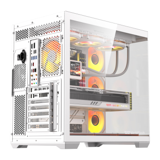  DarkFlash C280 Computer Case (White) + 7 Fans - 3
