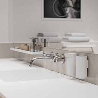 Kubek na szczoteczki ścienny Zone Denmark Rim Black - 2