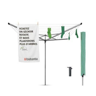 Suszarka ogrodowa Brabantia Essential 40 m Metallic Grey