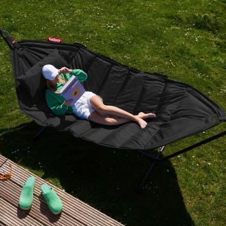  Fatboy Headdemock Deluxe Black hammock with black stand - 10