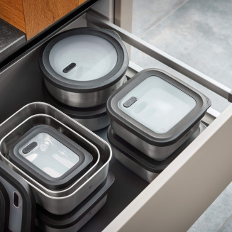  GEFU | PROVIDO square steel container 400 ml - 4