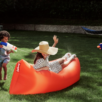 Leżak nadmuchiwany Fatboy Lamzac 3.0 Chess Azur - 10