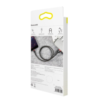 BASEUS Cafule USB-A-Lightning Cable 1m (Black-Red) - 10
