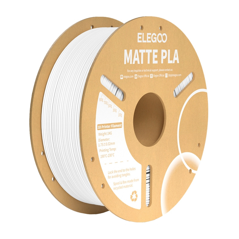  ELEGOO PLA Matte Filament (White)