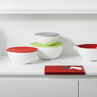 Durszlak-miska Guzzini Spin&Drain szara - 2