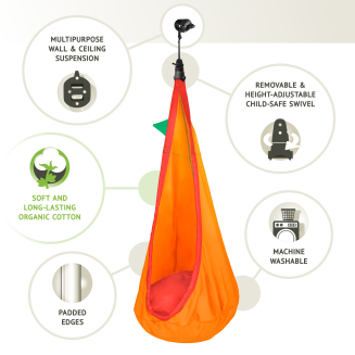 Siedzisko wiszące dla dzieci La Siesta Joki foxy - 2