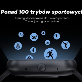 Smartwatch Damski GRAVITY GT18-5 Czarny Pasek Silikonowy + Szary Pasek - 17