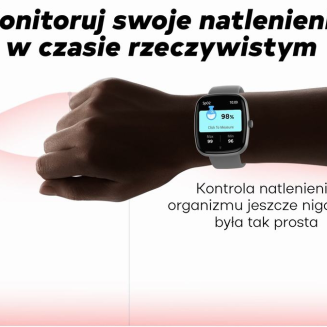 Smartwatch Damski GRAVITY GT18-5 Czarny Pasek Silikonowy + Szary Pasek - 23