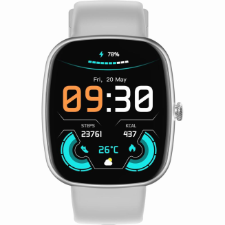 Smartwatch Damski GRAVITY GT18-5 Czarny Pasek Silikonowy + Szary Pasek - 2
