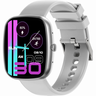Smartwatch Damski GRAVITY GT18-5 Czarny Pasek Silikonowy + Szary Pasek - 4