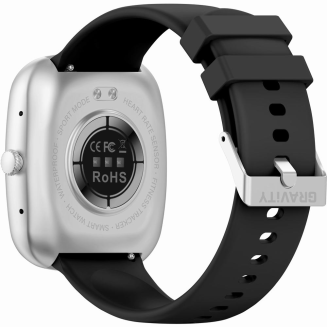 Smartwatch Damski GRAVITY GT18-5 Czarny Pasek Silikonowy + Szary Pasek - 9