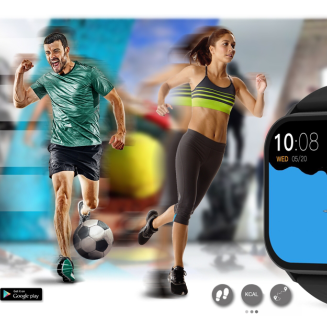 Smartwatch Gravity GT15-1 Czarny Pasek Silikonowy + Czarna Bransoleta - 16