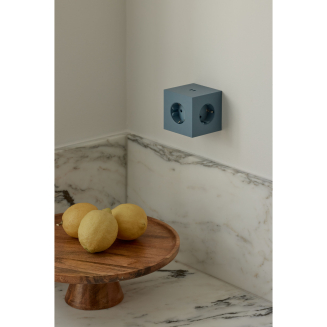 Rozszerzacz gniazd Avolt Square 2 z podwójnym USB-C o mocy 30 W beżowy - 6