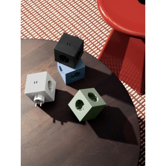 Rozszerzacz gniazd Avolt Square 2 z podwójnym USB-C o mocy 30 W beżowy - 8