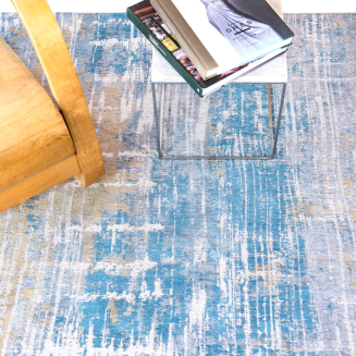 Okrągły dywan Louis de Poortere Atlantic Streaks long island blue - 9