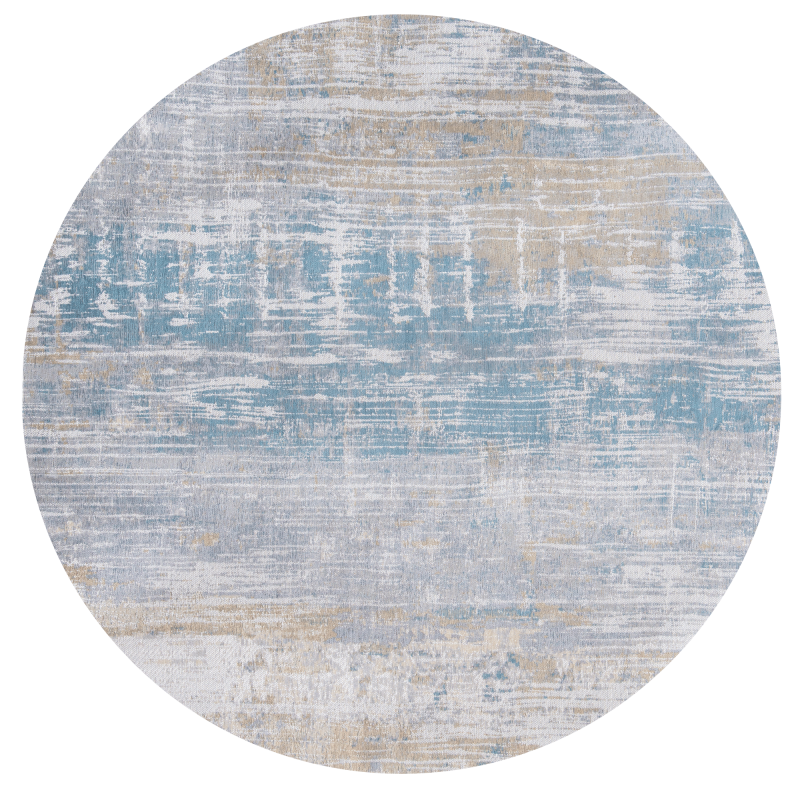 Okrągły dywan Louis de Poortere Atlantic Streaks long island blue
