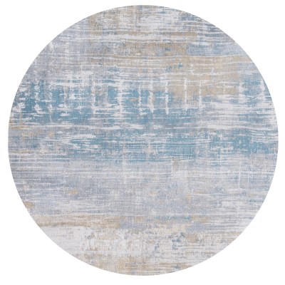 Okrągły dywan Louis de Poortere Atlantic Streaks long island blue