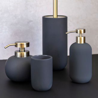 Dozownik do mydła Mette Ditmer Denmark Lotus Low Anthracite - 2