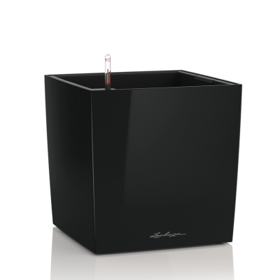 Donica Lechuza Cube Premium 30 | 40 | 50 czarny połysk