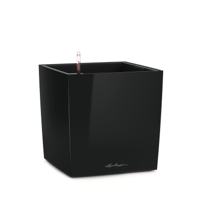 Donica Lechuza Cube Premium 30 | 40 | 50 czarny połysk