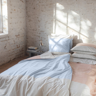 Pościel Mette Ditmer COLORE Light Blue & Powder Peach 140×220 cm - 3