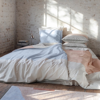Pościel Mette Ditmer COLORE Light Blue & Powder Peach 140×220 cm - 2