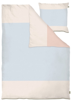 Pościel Mette Ditmer COLORE Light Blue & Powder Peach 140×220 cm