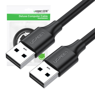 Kabel USB do USB 2.0 UGREEN US102, 1m (czarny) - 2