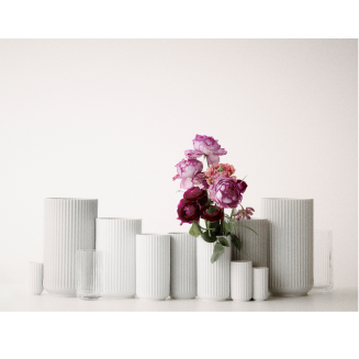  Lyngby vase 20 cm white and gold - 4