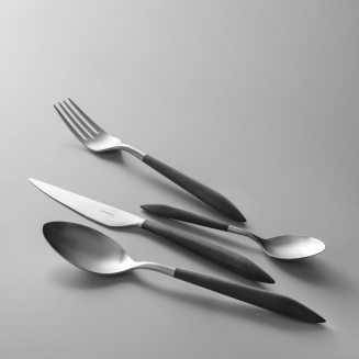 Zestaw obiadowy łyżka i widelec Casa Bugatti Ares Black Matt - 3