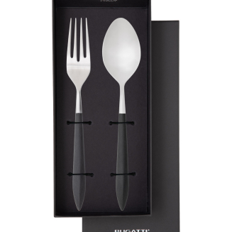 Zestaw obiadowy łyżka i widelec Casa Bugatti Ares Black Matt - 2
