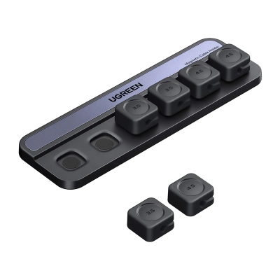Organizer na kable UGREEN LP987 magnetyczny (czarny)