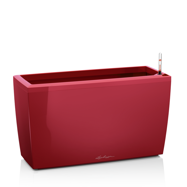  Lechuza Cararo Premium planter, red gloss