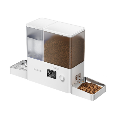 Fontanna/dozownik karmy 2 w 1 Rojeco Button Version (biały)