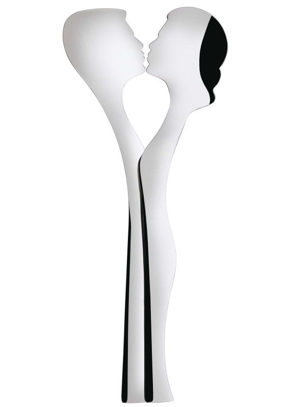 Zestaw sztućców do sałatek Casa Bugatti Abbraccio Steel