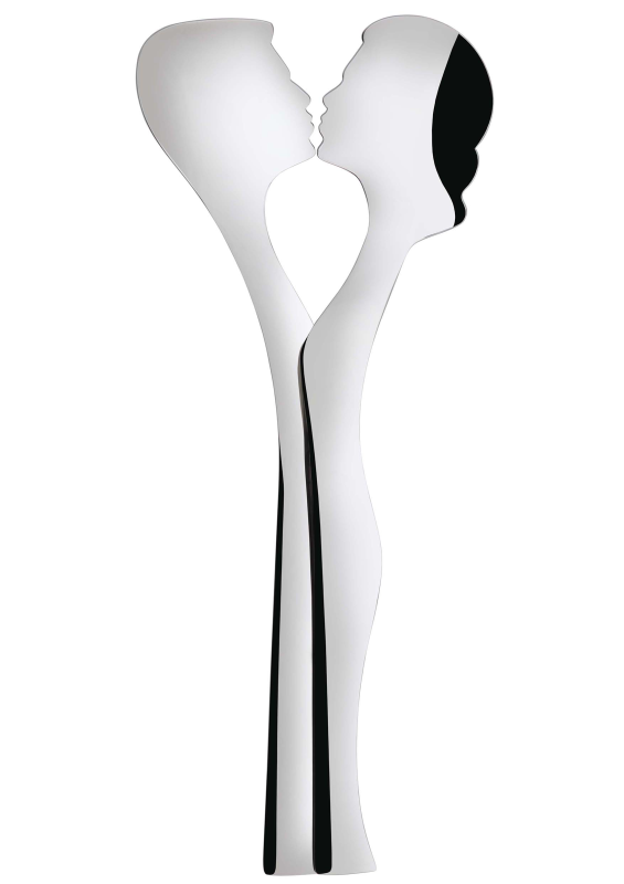 Zestaw sztućców do sałatek Casa Bugatti Abbraccio Steel