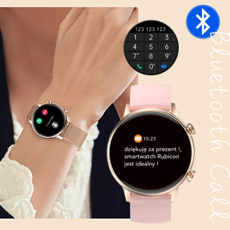 Smartwatch Damski RUBICON RNCF09 Rose Gold/Pink SMARUB234 - 6