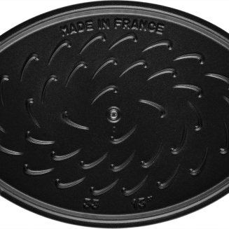  Staub oval cast iron fish roaster - 2.8 ltr, Marine - 2