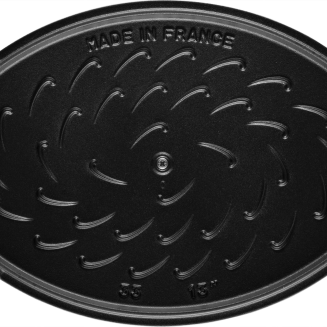 Owalna żeliwna brytfanna do ryb Staub - 2.8 ltr, Morski - 2