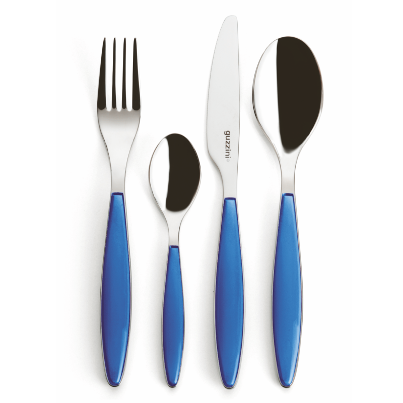 Guzzini Feeling cutlery set, 24 pieces, blue