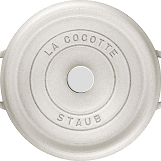  Staub round cast iron pot - 1.7 ltr, white truffle - 2