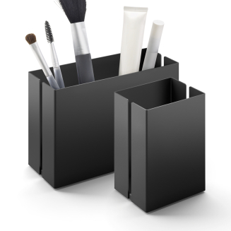  Zack Potes Bathroom Container Black 9x6x15 cm - 3