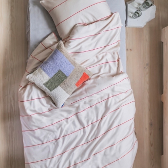 Pościel Mette Ditmer ALIGN Bright Red & Sand 140×200 cm - 4