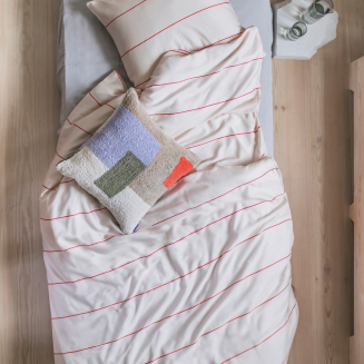 Pościel Mette Ditmer ALIGN Bright Red & Sand 140×200 cm - 4