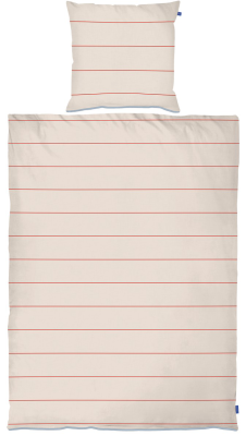 Pościel Mette Ditmer ALIGN Bright Red & Sand 140×200 cm