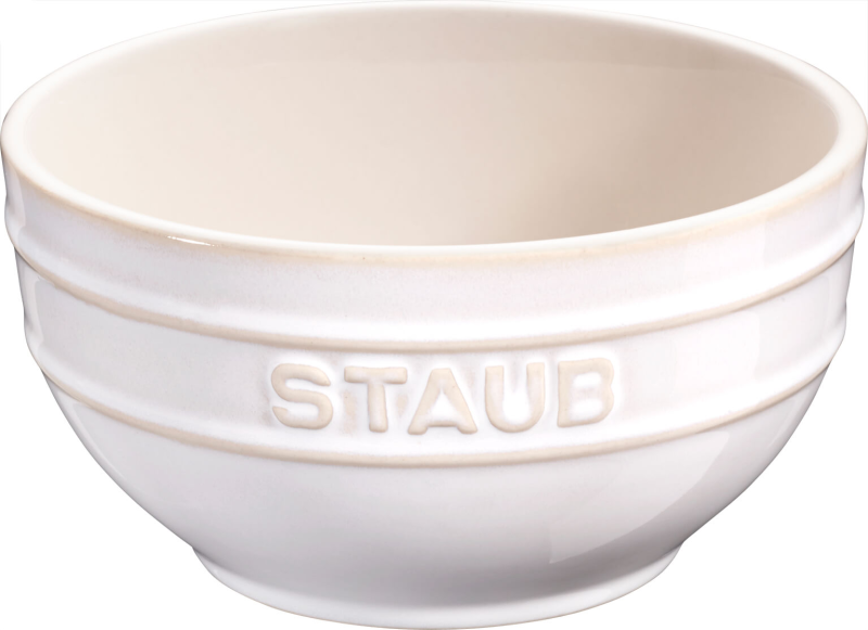 Miska okrągła Staub - 14 cm, Kość słoniowa
